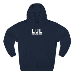 Level Up Living Fleece Hoodie — "Average Is a Choice" Three-Panel