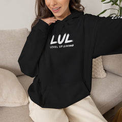 Level Up Living Hoodie – “Income Reflects Your Discipline” Motivational Pullover