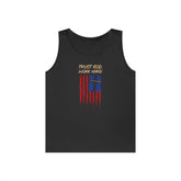 Patriotic 'Trust God, Work Hard' Tank Top
