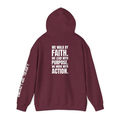 Faith Purpose Action Inspirational Hoodie