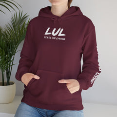 Level Up Hoodie — "Level Up or Stay Stuck" Motivational Pullover