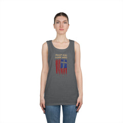 Patriotic 'Trust God, Work Hard' Tank Top