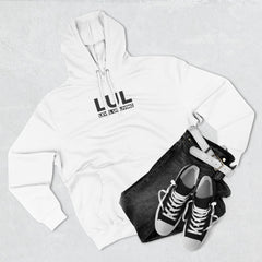 Level Up Living Fleece Hoodie — "Average Is a Choice" Three-Panel