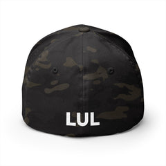 Embroidered 'LUL' Closed-Back Cap — Structured Baseball Hat with Front & Back Logo