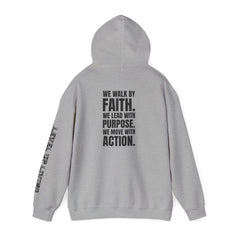 Faith Purpose Action Inspirational Hoodie