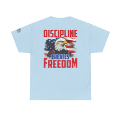 Discipline Creates Freedom Patriotic Tee — American Eagle Flag T‑Shirt
