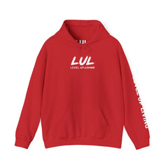 Hoodie — 'Level Up Living' Motivational Pullover (Train Like It Matters Because It Does)