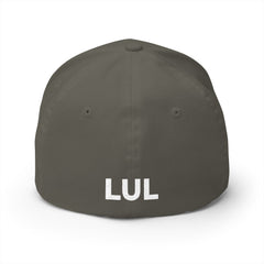 Embroidered 'LUL' Closed-Back Cap — Structured Baseball Hat with Front & Back Logo