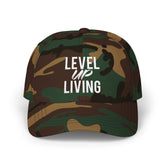 Camo "Level Up Living" Classic Dad Cap