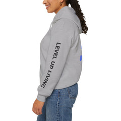 Level Up Living Hoodie – “Income Reflects Your Discipline” Motivational Pullover