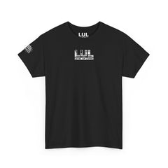 T-Shirt — 'No Comfort, No Growth' Distressed American Flag Graphic Tee
