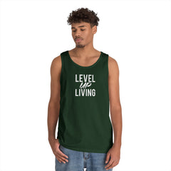 Level Up Living Tank Top — Motivational "Level Up Daily" Fitness Tank