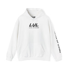 Hoodie — 'Level Up Living' Motivational Pullover (Train Like It Matters Because It Does)