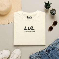 LUL "Level Up Living" Minimal Logo T-Shirt