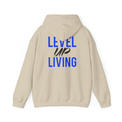 Level Up Living Hoodie — Motivational Pullover for Personal Growth