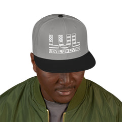 'Live Free' Distressed Flag Design - Embroidered Snapback Hat