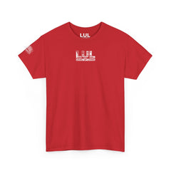 T-Shirt — 'No Comfort, No Growth' Distressed American Flag Graphic Tee