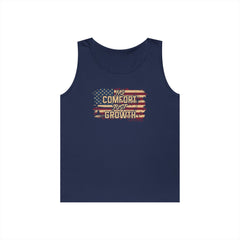 Tank Top — Distressed American Flag "Freedom Forever" Patriotic Tank