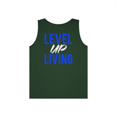 Level Up Living Tank Top — Motivational 'LUL' Fitness & Lifestyle Graphic