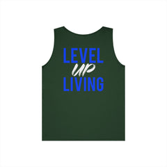 Level Up Living Tank Top — Motivational 'LUL' Fitness & Lifestyle Graphic