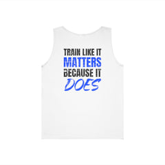 Motivational Fitness Tank Top — "LUL Level Up Living" | "Train Like It Matters Because It Does"