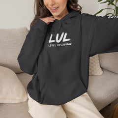 Level Up Living Hoodie – “Income Reflects Your Discipline” Motivational Pullover