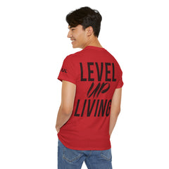 Level Up Living T-Shirt — Motivational Graphic Tee