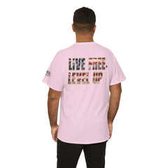 Live Free Level Up T-Shirt — Motivational Graphic Tee