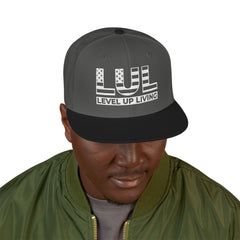 'Live Free' Distressed Flag Design - Embroidered Snapback Hat