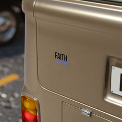 Faith Over Fear Sticker — Die-Cut Transparent Outdoor Decal