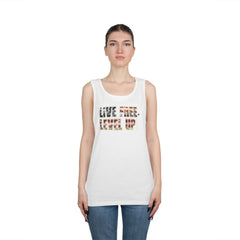 Live Free Live Up Tank Top — Inspirational Graphic Tank
