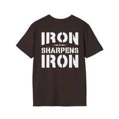 Iron Sharpens Iron Faith Cross Tee | Level Up Living