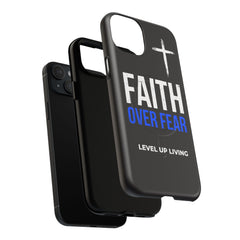Faith Over Fear Phone Case — Tough Magnetic Protective Case with Cross Design