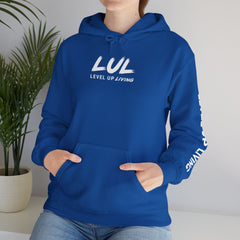 Level Up Hoodie — "Level Up or Stay Stuck" Motivational Pullover