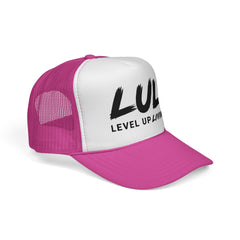 Trucker Hat – "LUL Level Up Living" Mesh Cap | Motivational Casual Streetwear