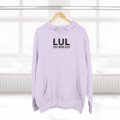 Level Up Living Fleece Hoodie — "Average Is a Choice" Three-Panel
