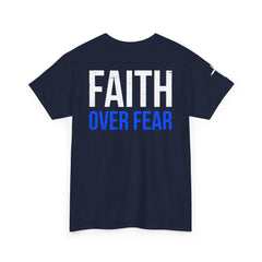 Faith Over Fear T-Shirt — LUL Cross Motivational Christian Tee