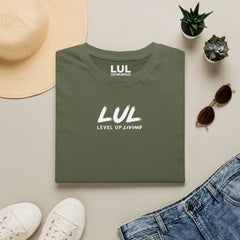 LUL "Level Up Living" Minimal Logo T-Shirt