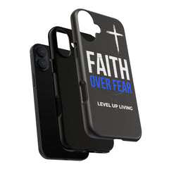 Faith Over Fear Phone Case — Tough Magnetic Protective Case with Cross Design