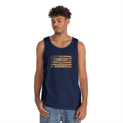 Tank Top — Distressed American Flag "Freedom Forever" Patriotic Tank