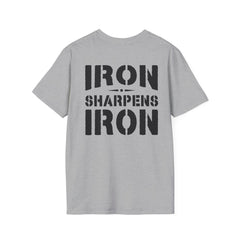 Iron Sharpens Iron Faith Cross Tee | Level Up Living