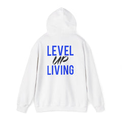 Level Up Living Hoodie — Motivational Pullover for Personal Growth