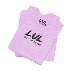 Level Up Living Tee — "Wake Up Lock In Level Up" Athletic Motivational T-Shirt