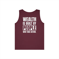 Level Up Living Tank — “Wealth Is Built By People Who Take Action” Entrepreneur Hustle Tank