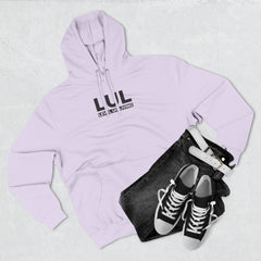 Level Up Living Fleece Hoodie — "Average Is a Choice" Three-Panel