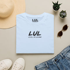 LUL "Level Up Living" Minimal Logo T-Shirt