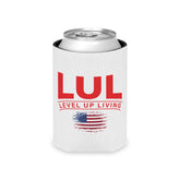 Can Cooler — LUL "Level Up Living" American Flag Drink Koozie