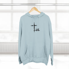 Hoodie – "It's Never Luck, It's Always God" Inspirational Graphic Hoodie