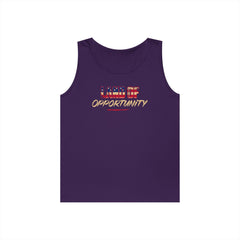 Tank Top - Land of Opportunity American Flag Graphic