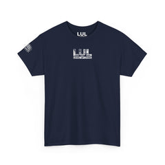 T-Shirt — 'No Comfort, No Growth' Distressed American Flag Graphic Tee